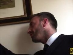 English wifey whore assfucked to pay off debt