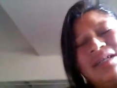 Sirvienta se clava solita