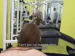 HUNT4K. Muscled bf watches how well-shaped teen girl cheats