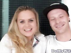 Real euro wife pounded in cuckold session