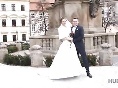 HUNT4K. After wedding poor groom sells partners pussy